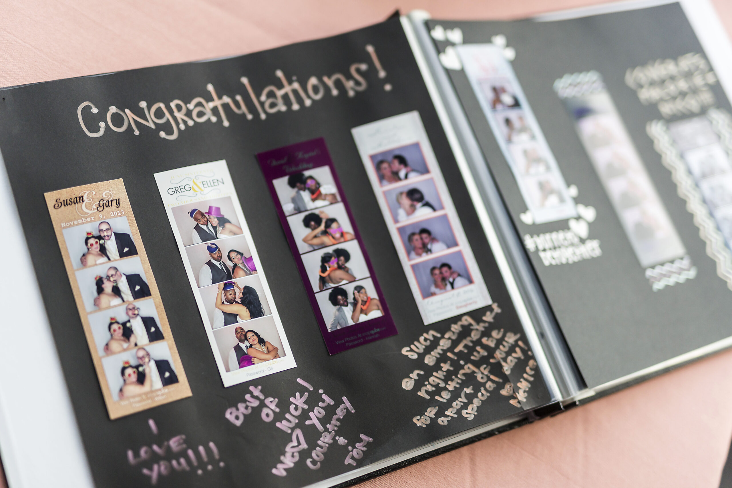 photo booth guest book for wedding