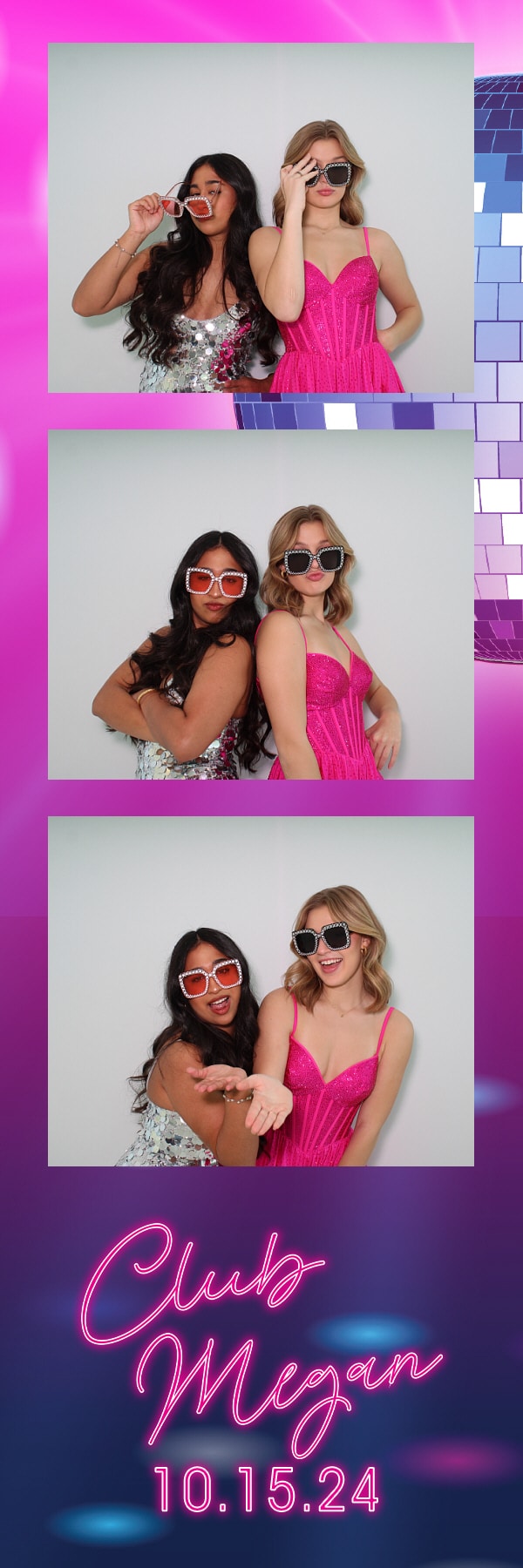 Photo booth template for bat mitzvah party