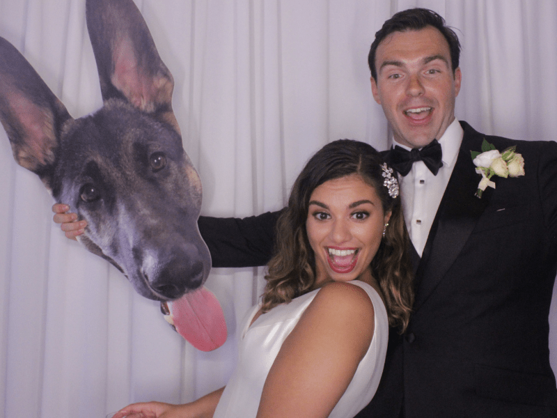 wedding--photo-booth-bride-groom-custom-prop-of-dog