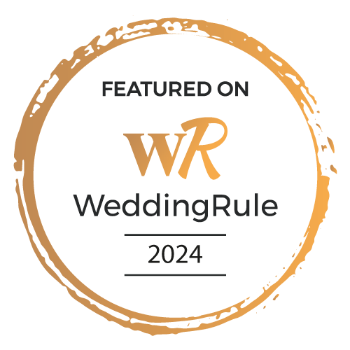 Featured on wedding rule logo badge